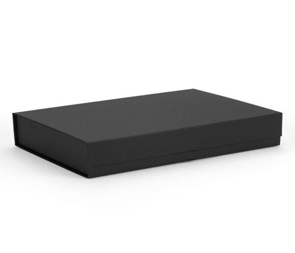 BLACK Gloss Shallow Magnetic Rigid Gift Box (370 x 260 x 60mm)