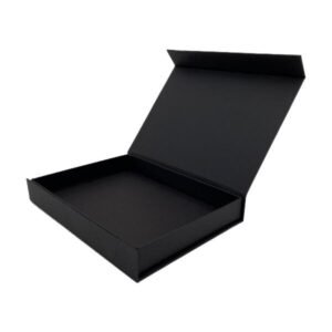 BLACK Matt Small Shallow Magnetic Rigid Gift Box - (155 x 110 x 20mm)