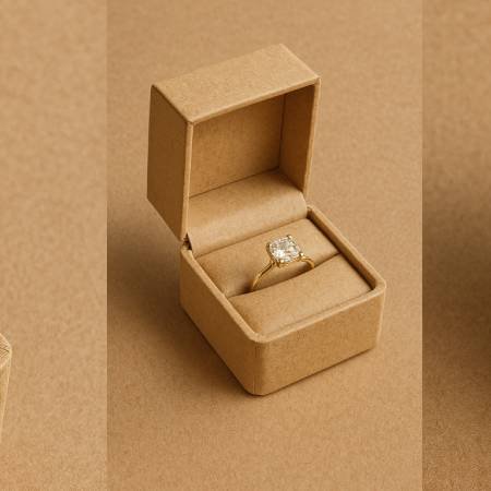Luxury Kraft Natural Ring Box