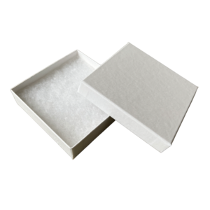 White Swirl Recycled Ring Box