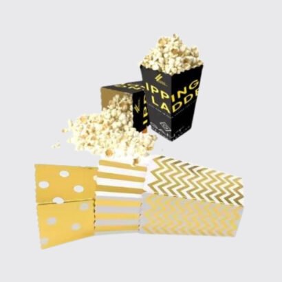 Golden Foiling Pop Corn Boxes