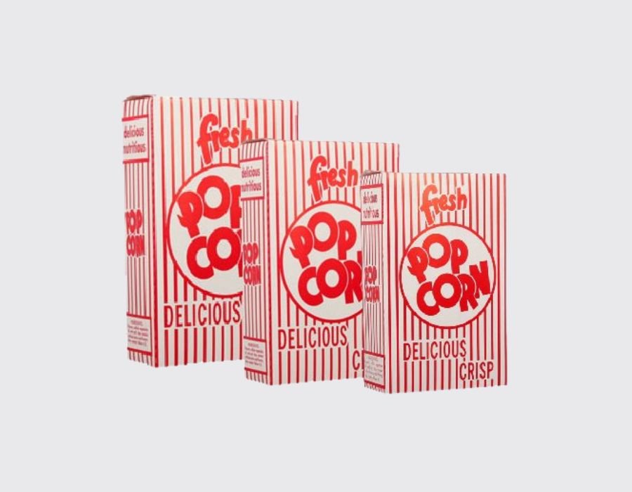 Recycled Pop Corn Boxes