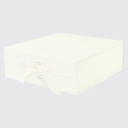 Square Magnetic Gift Box with Ribbon