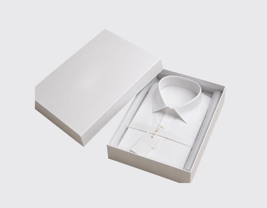 White Rigid 2 Piece Shirt Gift Box