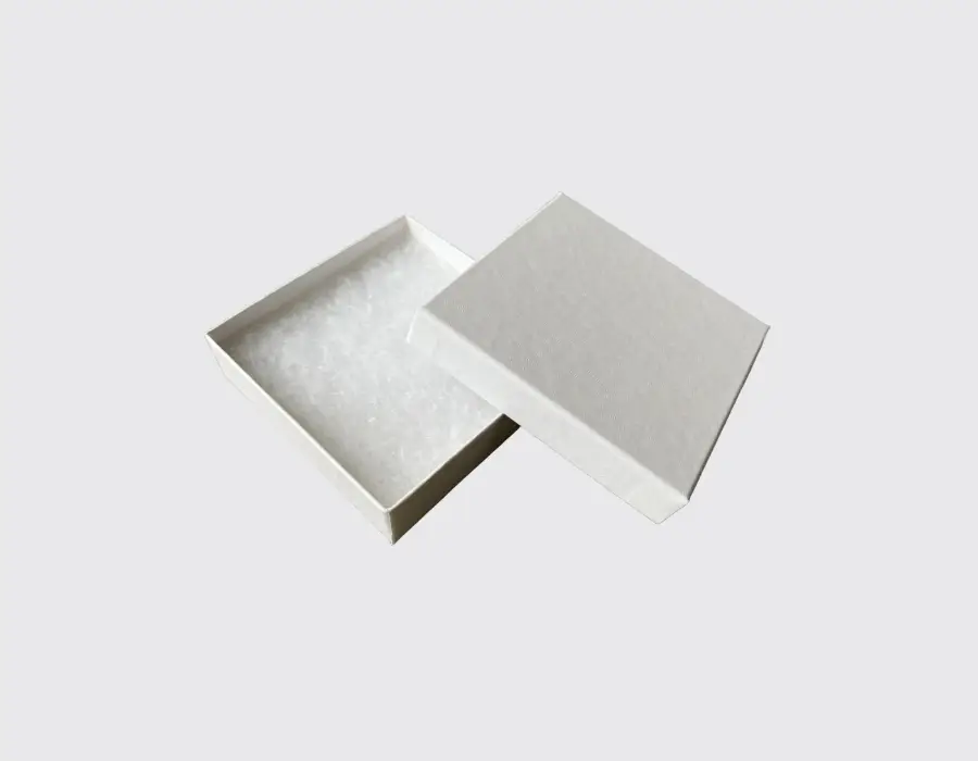 White Swirl Recycled Ring Box